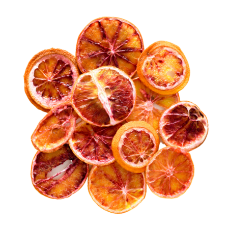 Dehydrated Blood Orange Garnish