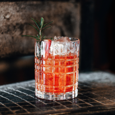 Strawberry & Grapefruit Negroni Cocktail